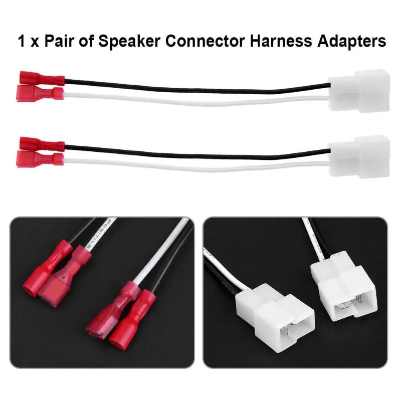 Audio Jumper Wire - 1 pasang konektor Speaker mobil otomatis