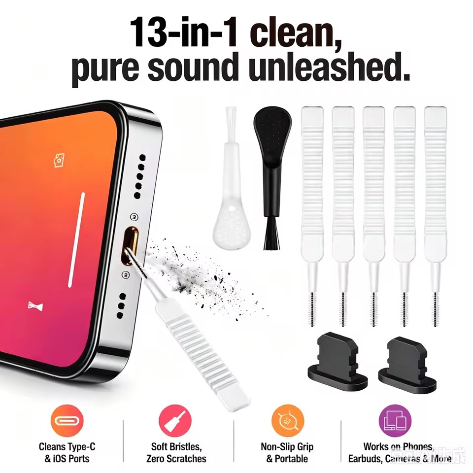 Diy Headphone - Set Pembersih Port Pengisian Daya Speaker