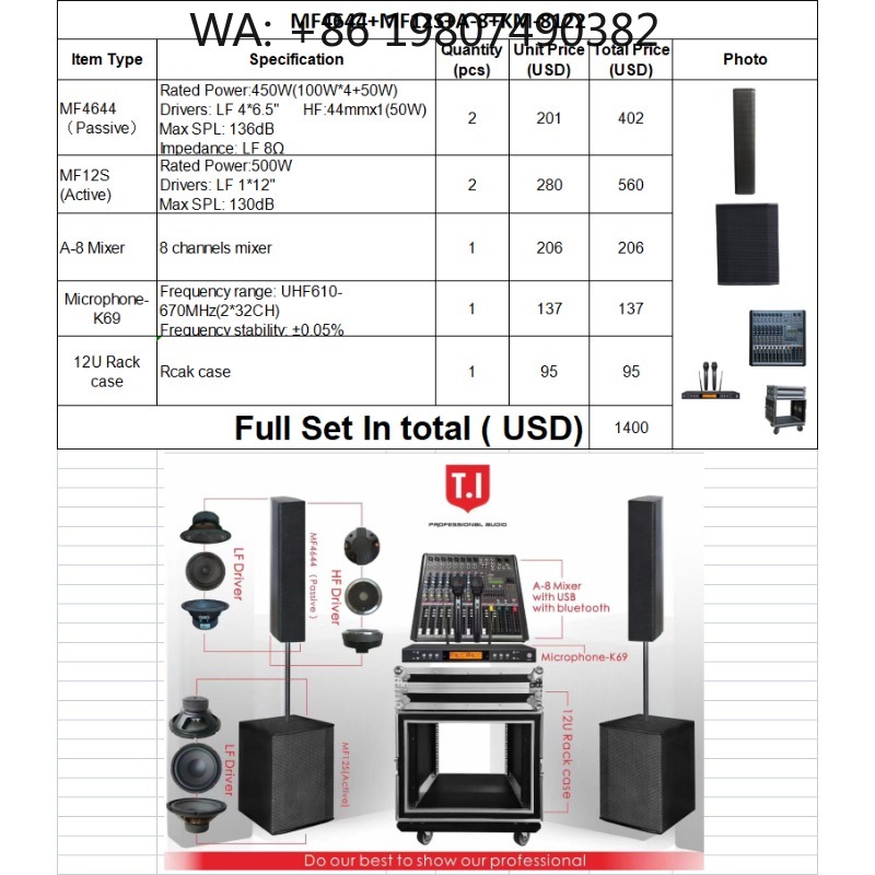 Full Range Speaker - Speaker Kolom Portabel Dua Arah 15