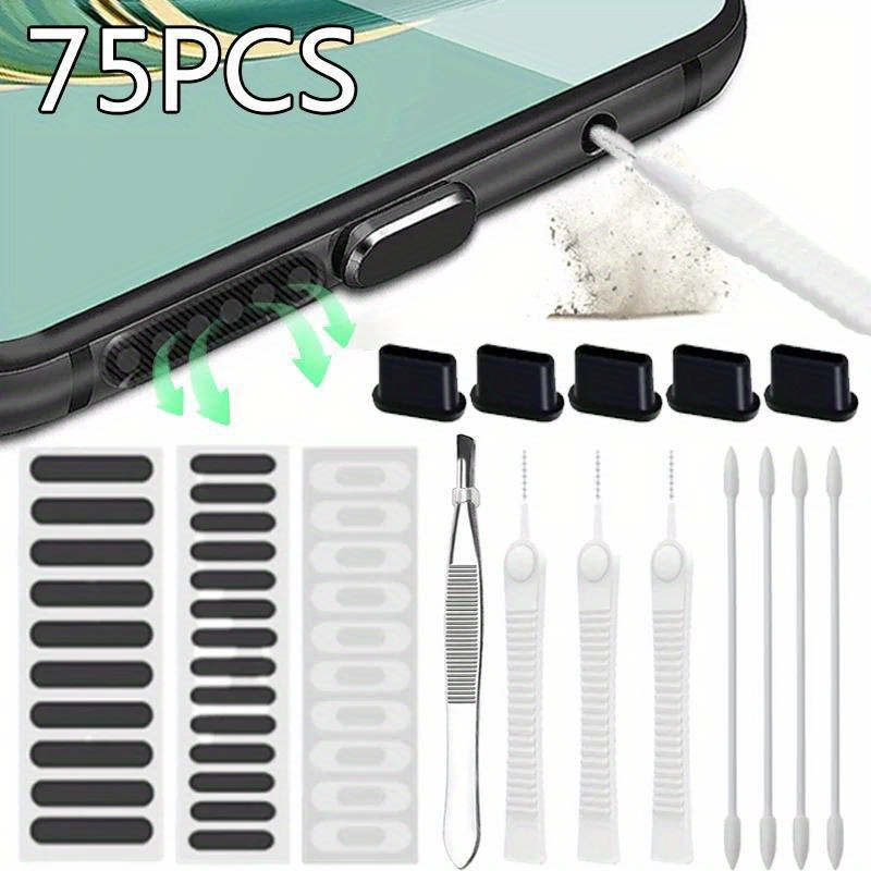 Speaker Terminal - 75pcs Kit Pembersih Port Pengisian Daya