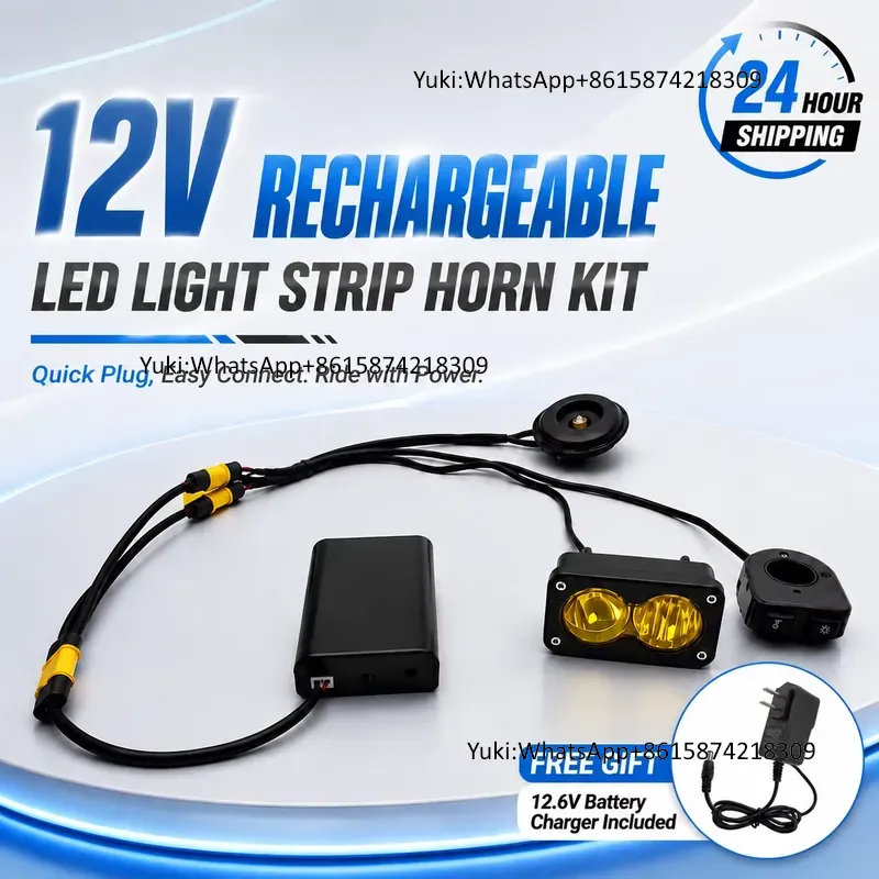 Speaker Kit - Sistem Pencahayaan LED Isi Ulang 12V