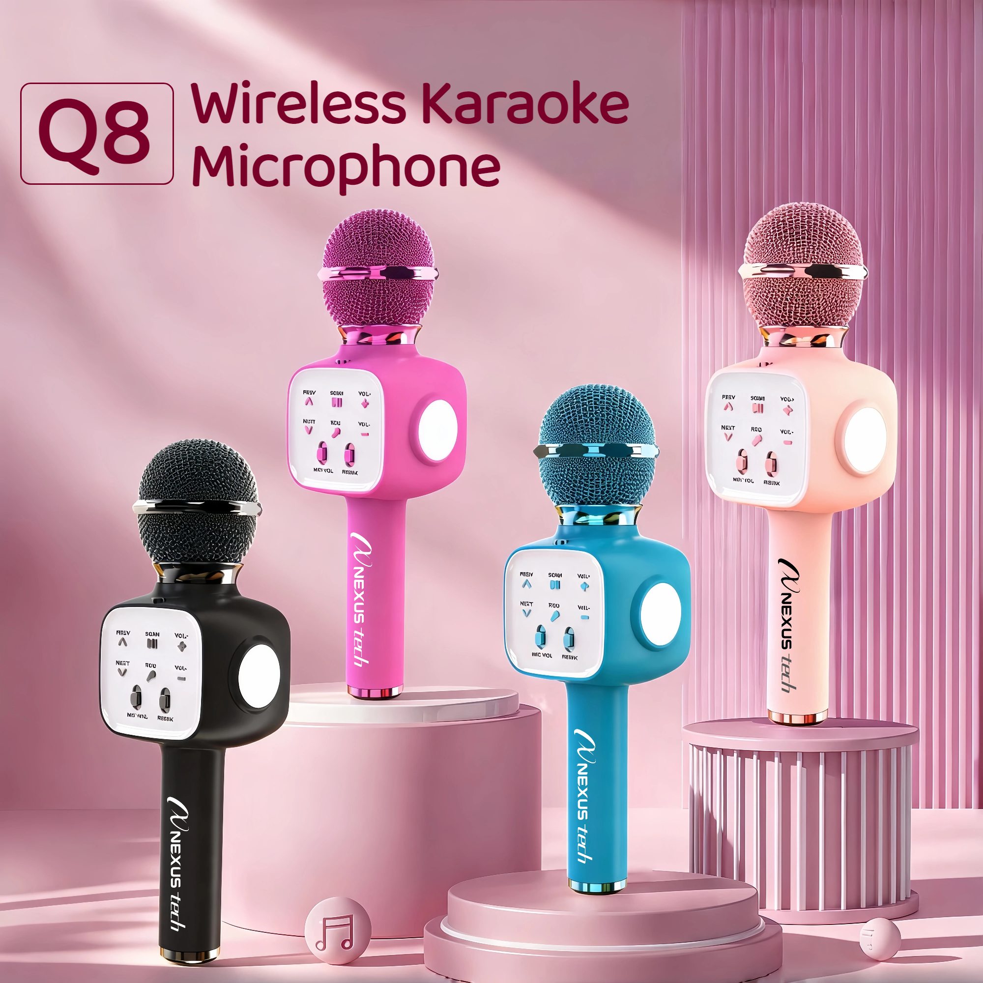 Speaker Kit - Mikrofon Karaoke Nirkabel Bluetooth 5.2, Speaker
