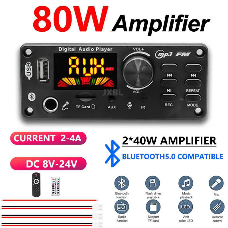 Dac Board - Papan Dekoder MP3 Bluetooth 5.0 80W,