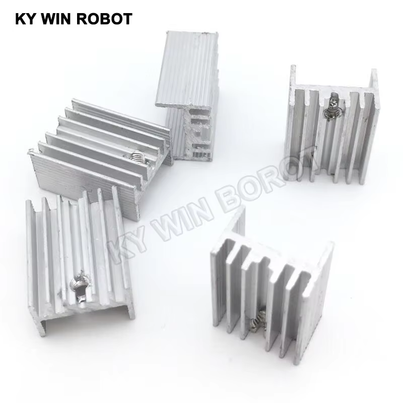 Heatsink Aluminum - 10 Buah Aluminium TO-220 Heatsink Ke