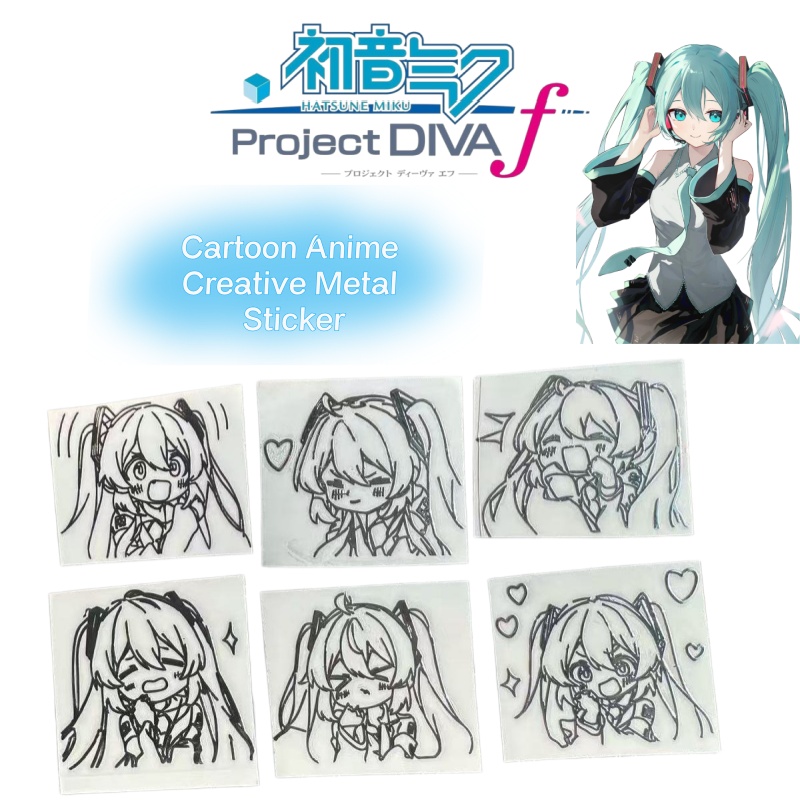 Stiker logam karakter anime ka - Headphone Parts ulasan dan harga