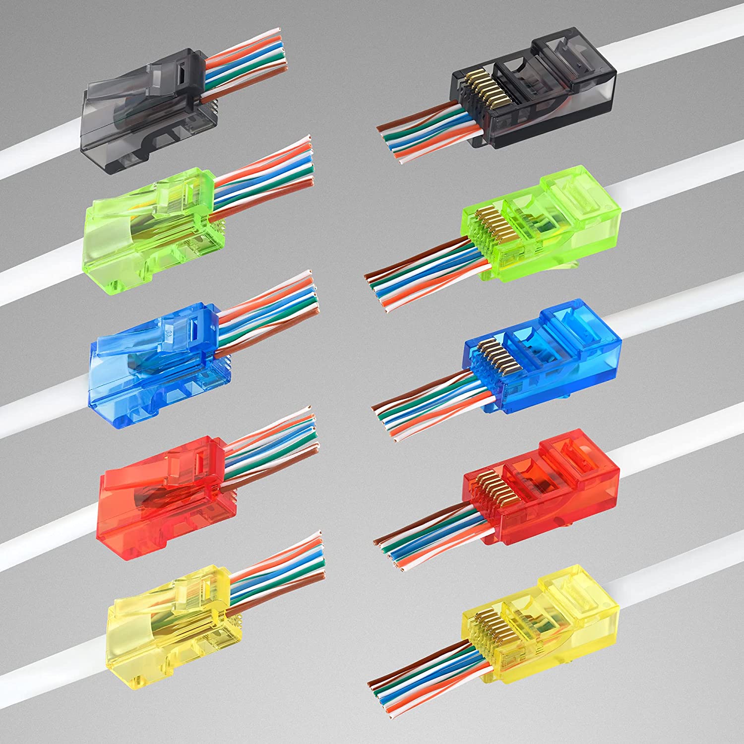 ZoeRax 100Pcs RJ45 Cat6 konekt - Rj45 Jack ulasan dan harga