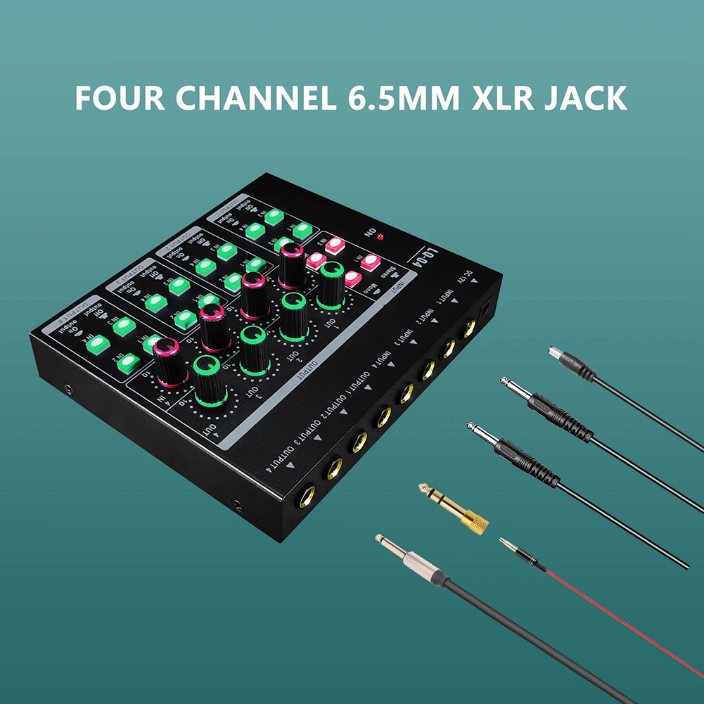 (MEOF] -LQ04 Mixer 4 Saluran A - Headphone Amplifier ulasan dan harga