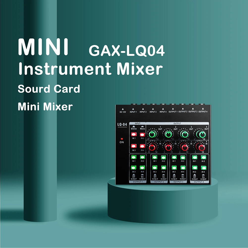 (MEOF] -LQ04 Mixer 4 Saluran A - Headphone Amplifier ulasan dan harga