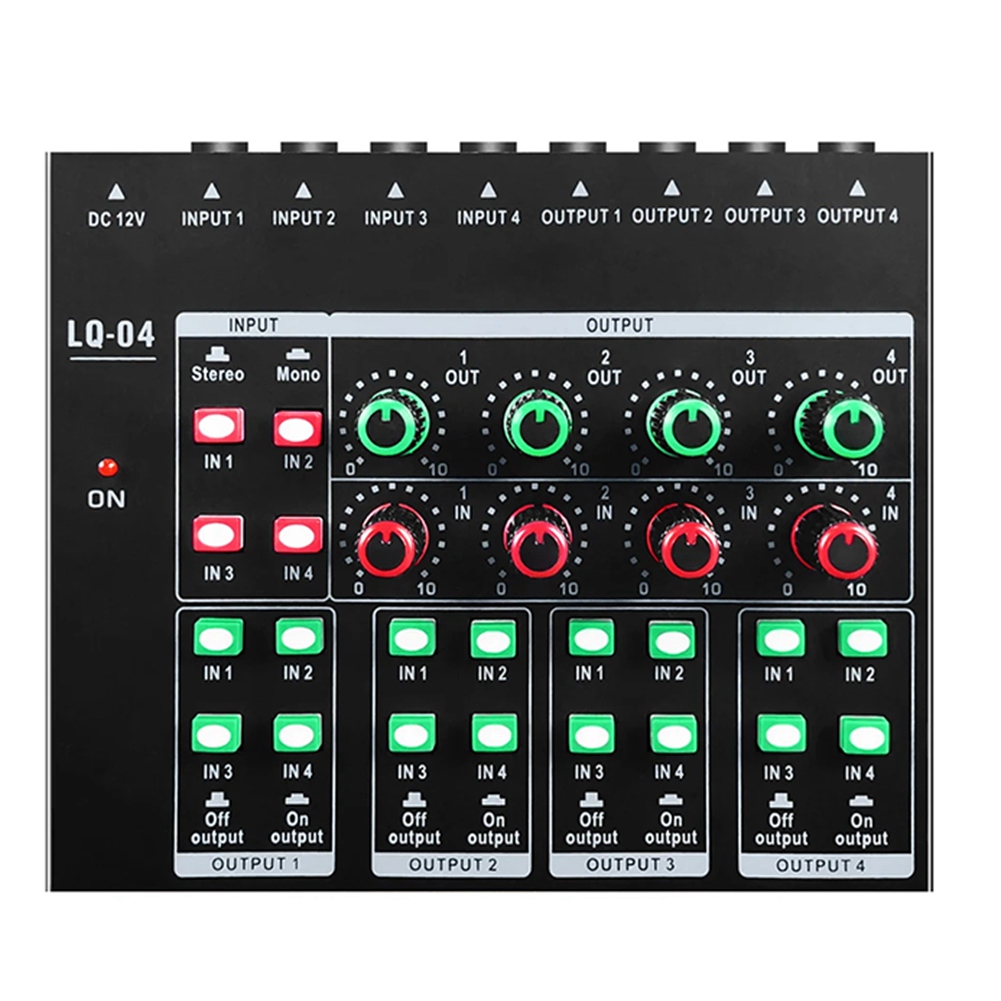 (MEOF] -LQ04 Mixer 4 Saluran A - Headphone Amplifier ulasan dan harga