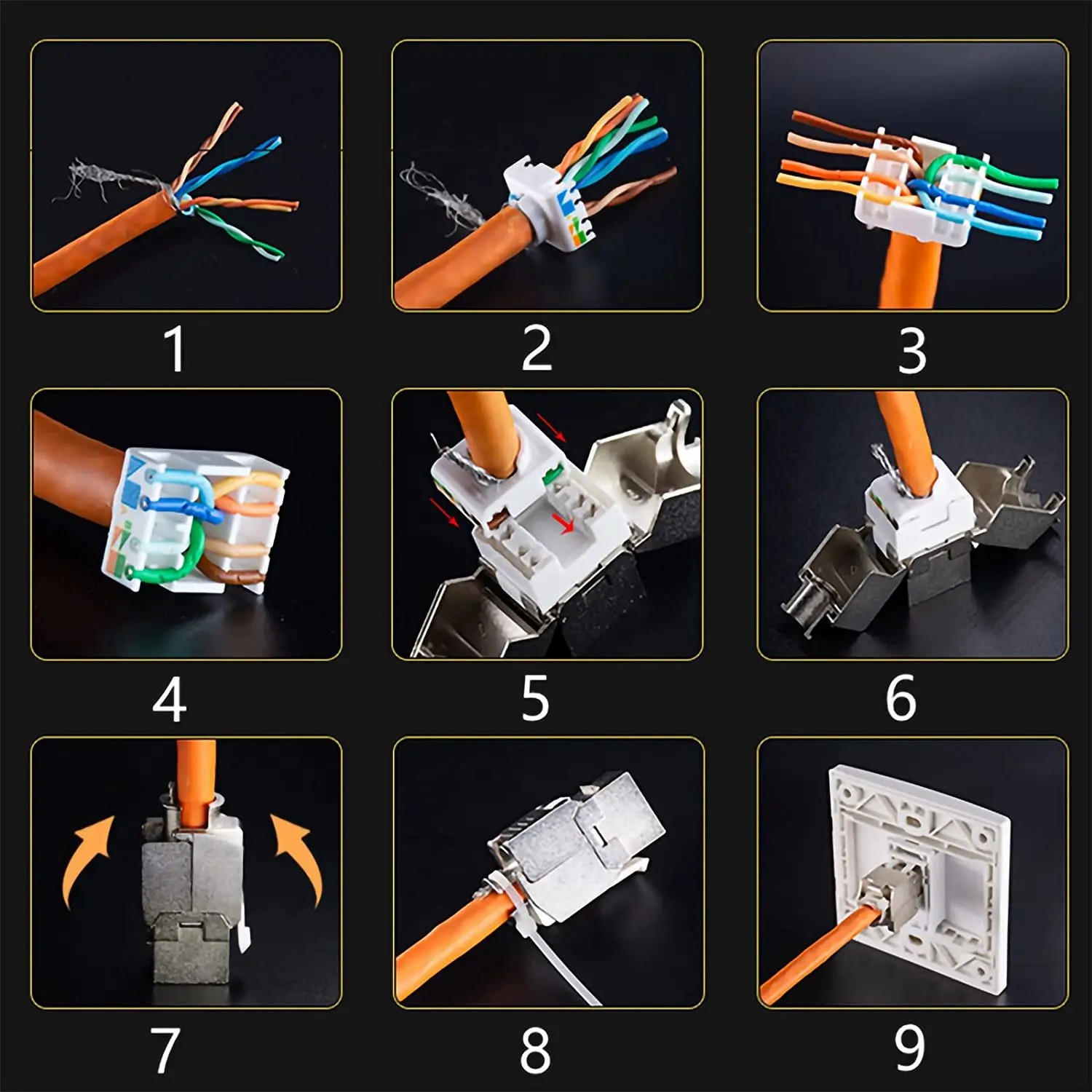 Natalink RJ45 Cat8 Cat7 Cat6A  - Rj45 Jack ulasan dan harga