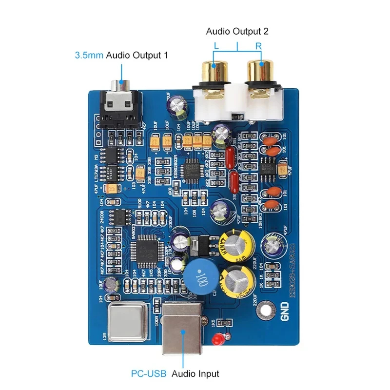 YJ00130 Papan Dekoder USB ES90 - Usb Sound Card ulasan dan harga
