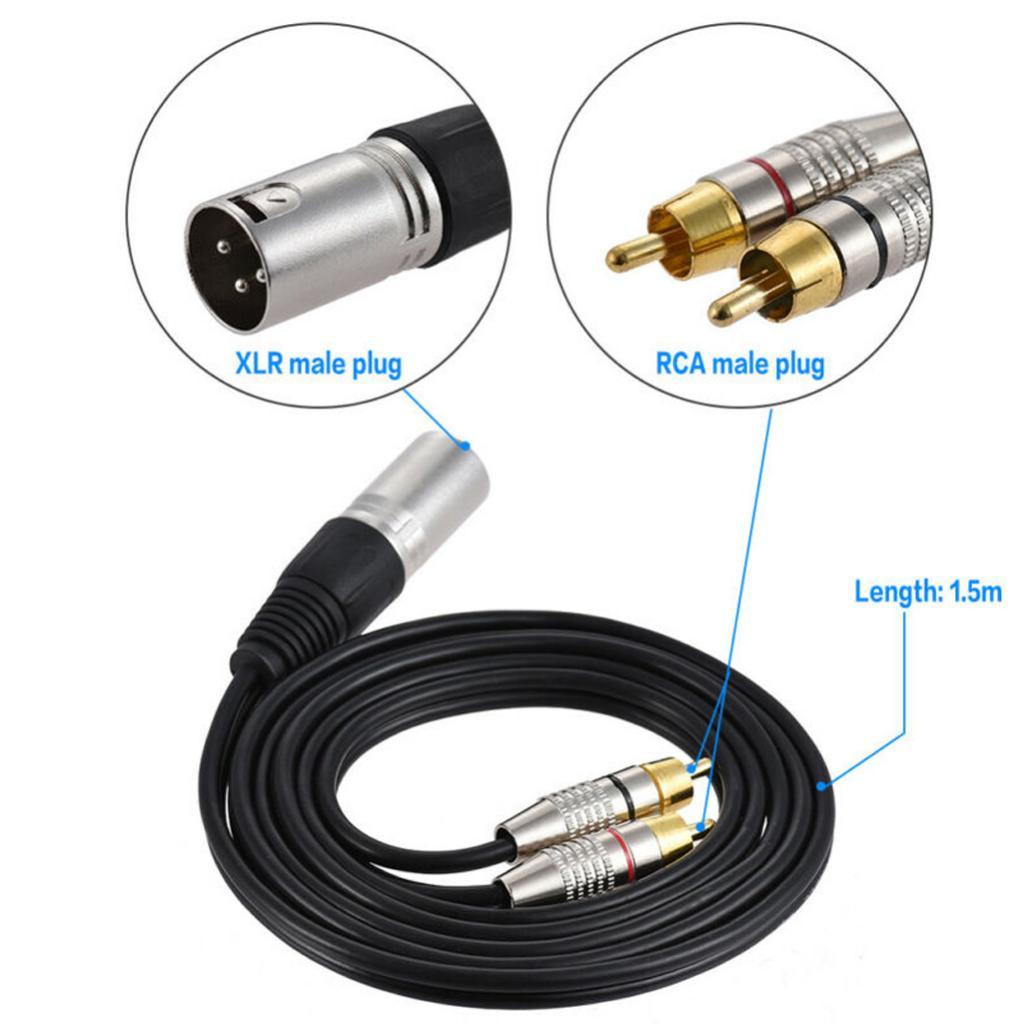 Kabel Pemisah Audio XLR ke Kon - Audio Cable Rca ulasan dan harga