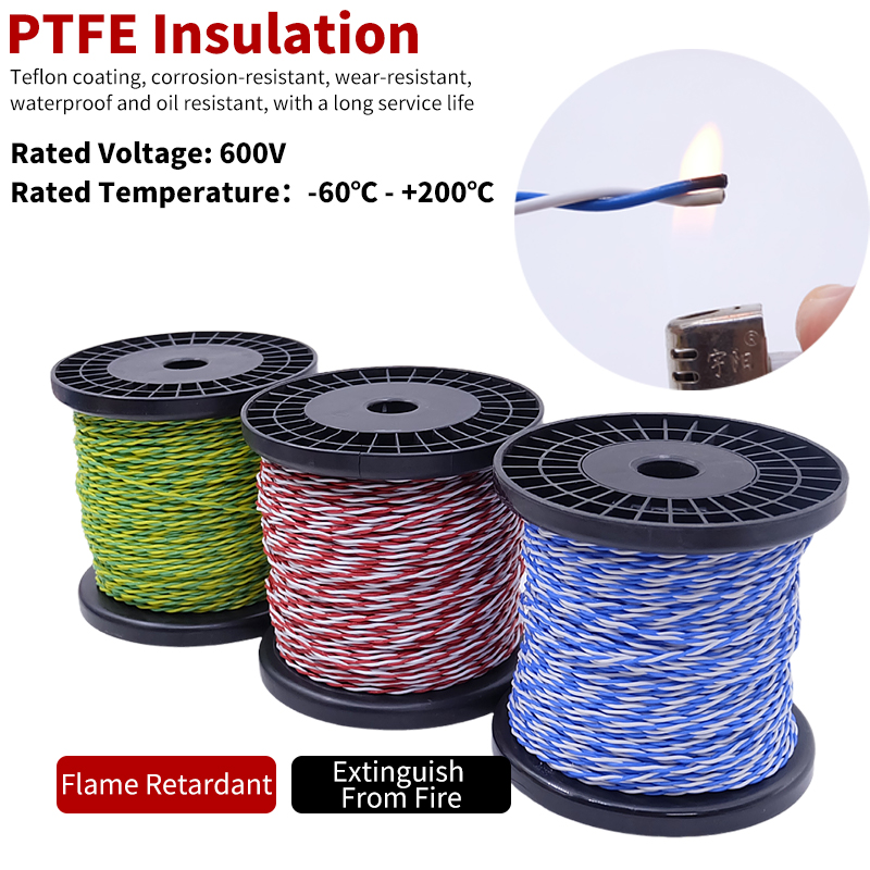 Kawat PTFE AFS200 2Pin 26/25/2 - Audio Jumper Wire ulasan dan harga