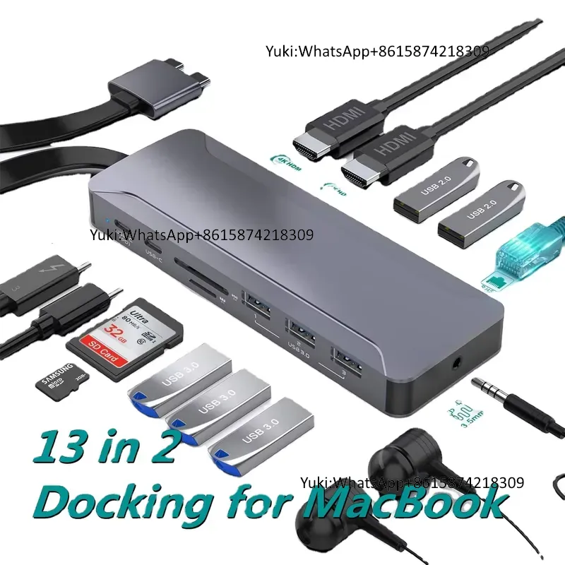 Docking Station 5 Hub USB C de - Rj45 Jack ulasan dan harga