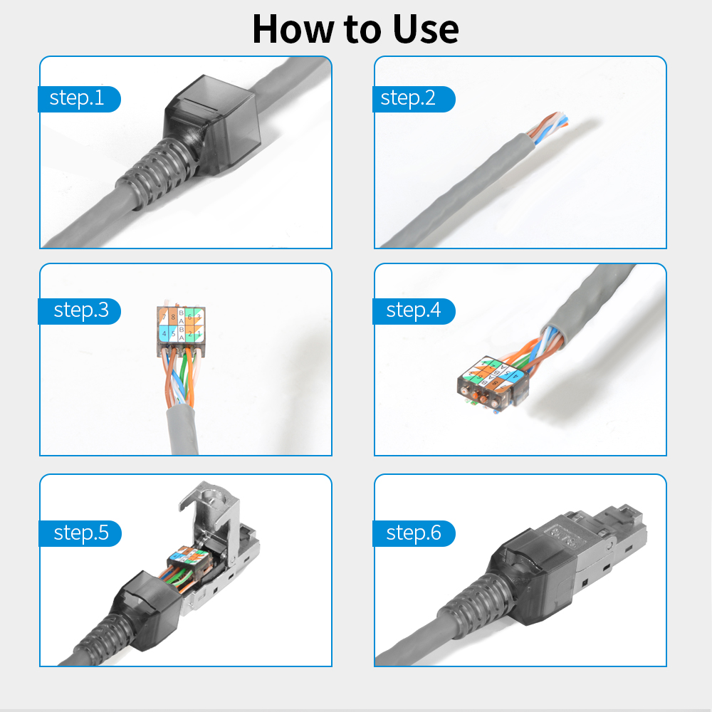 Konektor RJ45 Terlindung Cat6A - Rj45 Jack ulasan dan harga