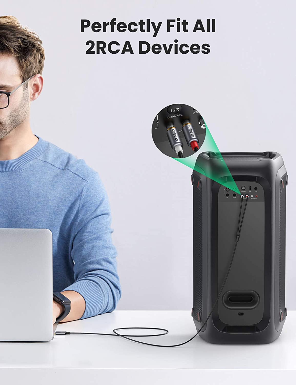 Kabel Audio UGREEN USB C ke RC - Audio Cable Rca ulasan dan harga