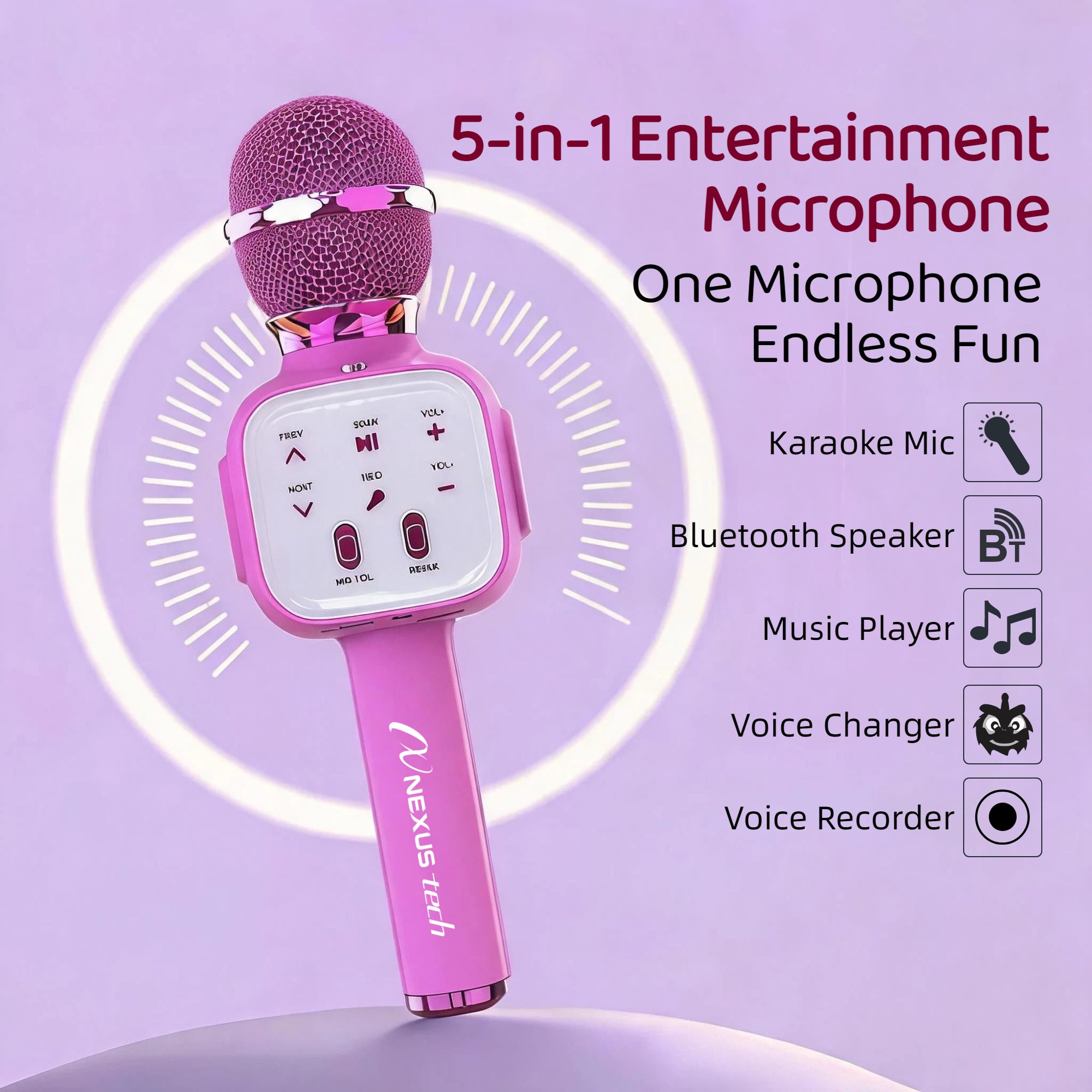 Mikrofon Karaoke Nirkabel Blue - Speaker Kit ulasan dan harga