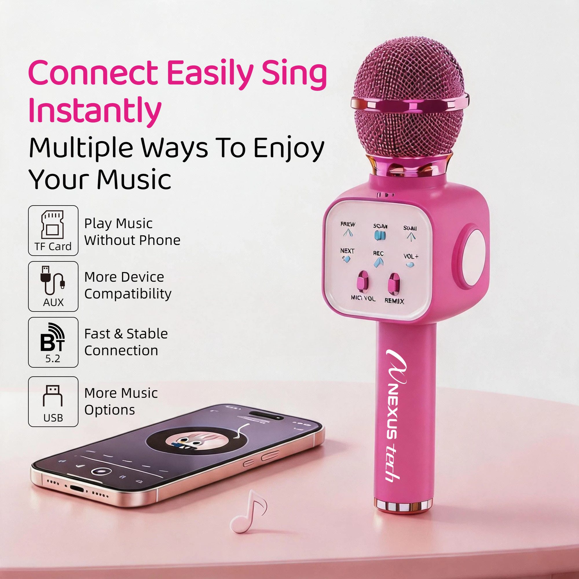 Mikrofon Karaoke Nirkabel Blue - Speaker Kit ulasan dan harga