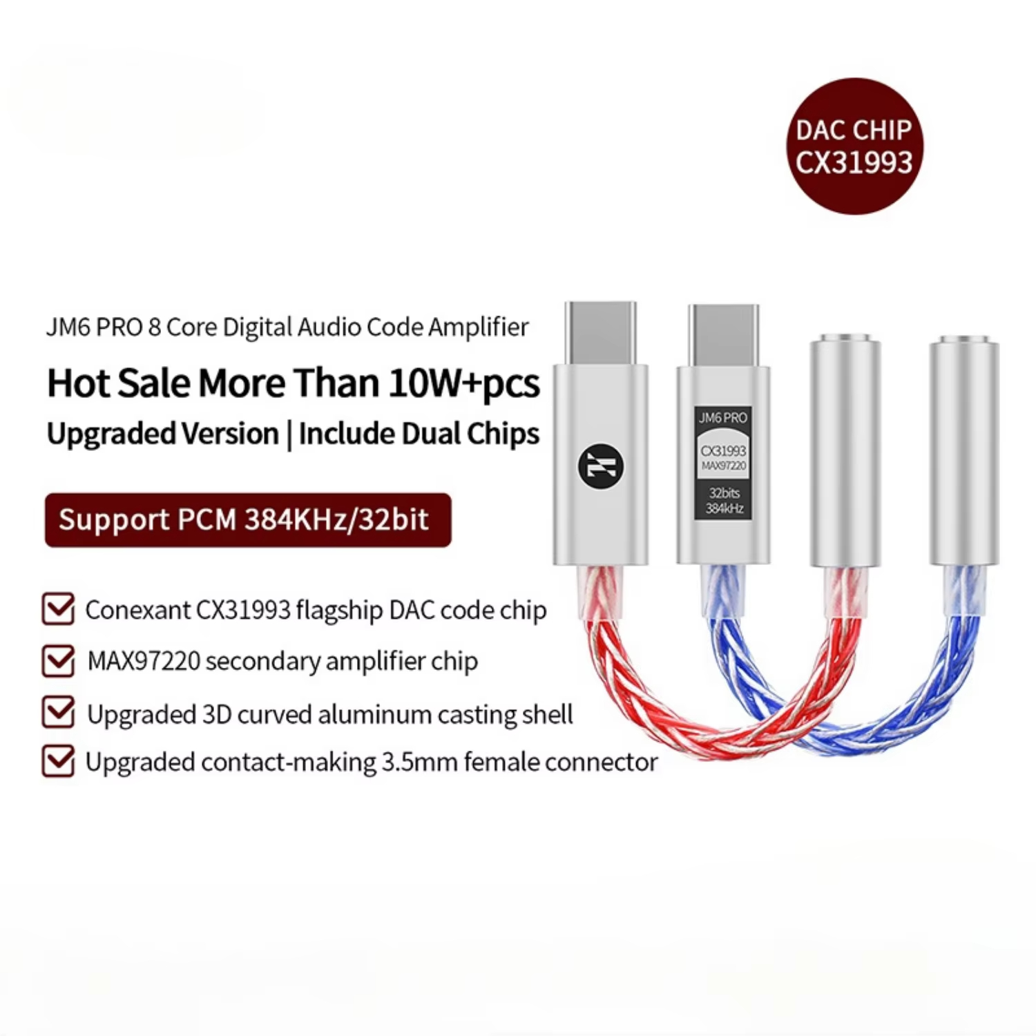 JCALLY JM6 Pro Type-c Ke 3.5Mm - Headphone Parts ulasan dan harga