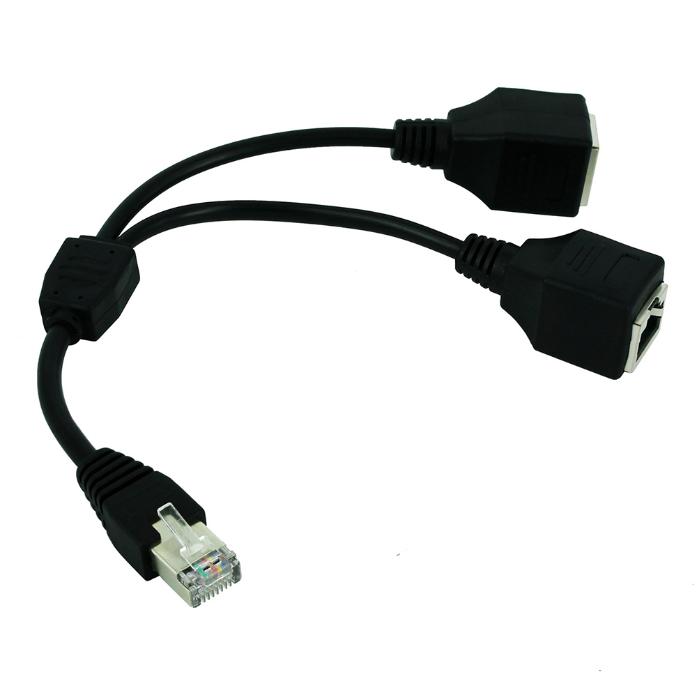 RJ45 1 laki-laki ke 2 perempua - Rj45 Jack ulasan dan harga