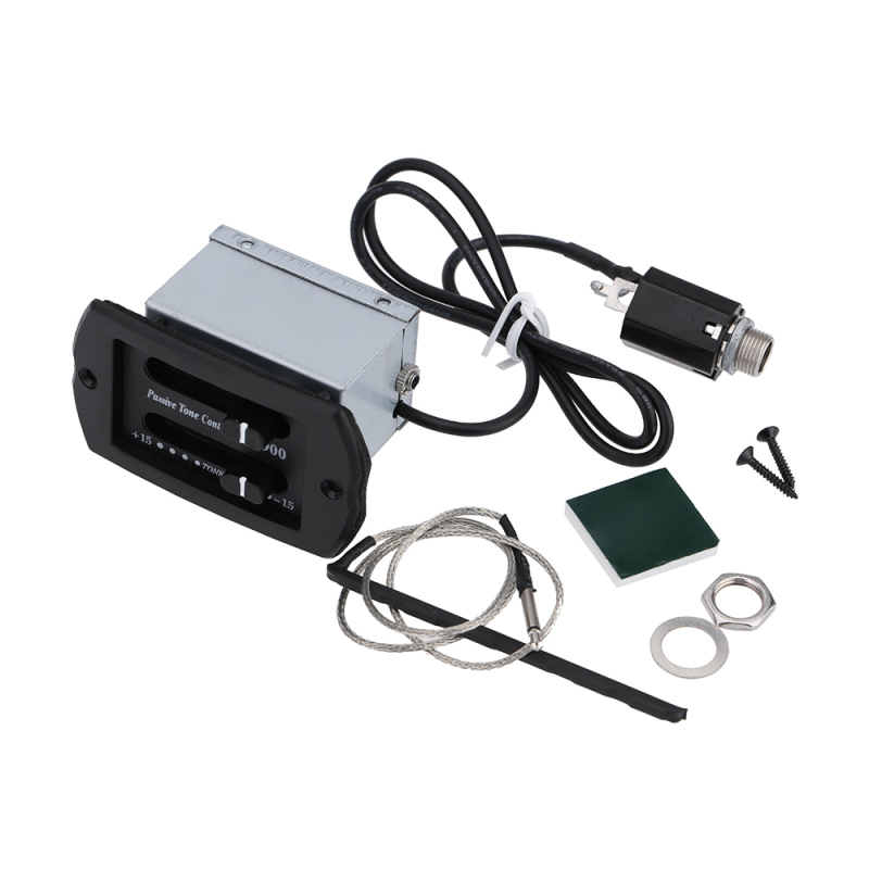 Tuner Pickup Piezo gitar akust - Passive Preamp ulasan dan harga