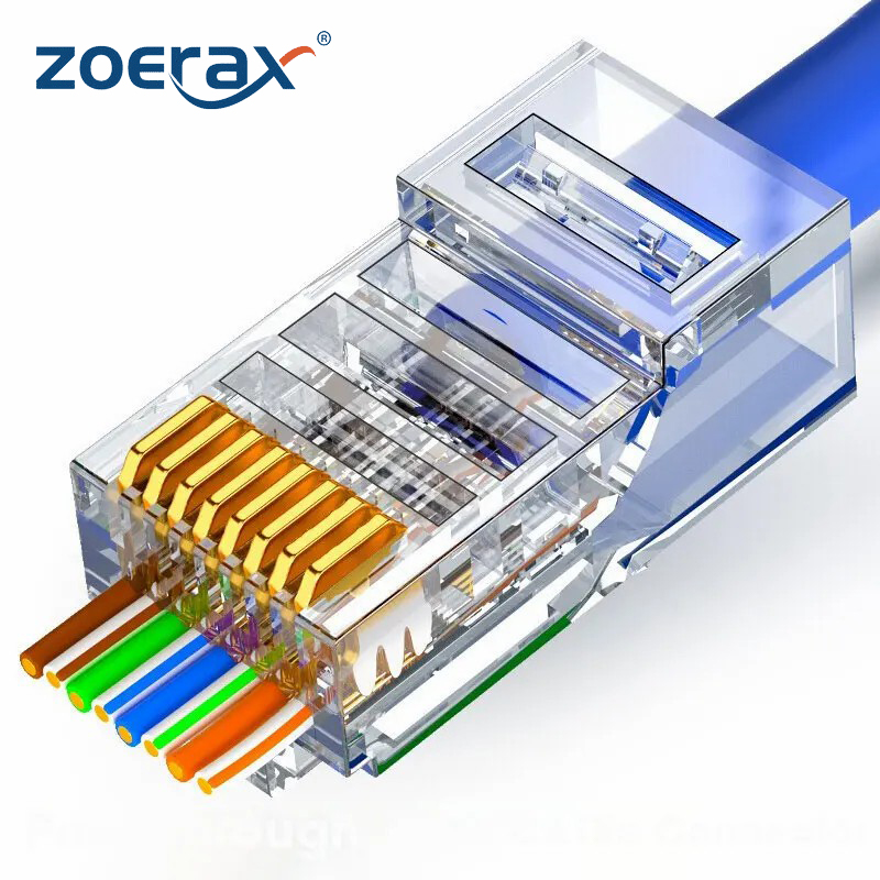 ZOERAX 50/100 buah RJ45 melewa - Rj45 Jack ulasan dan harga