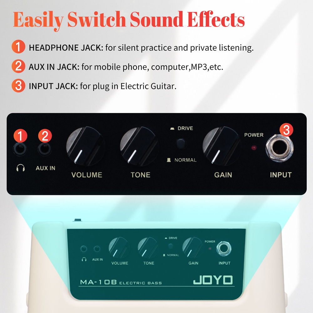 JOYO MA-10B Amplifier Bass Min - Speaker Terminal ulasan dan harga