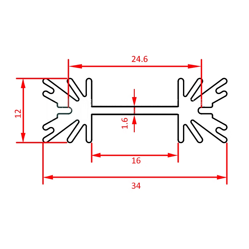 5 Buah TO-220 Triode MOS Trans - Heatsink Aluminum ulasan dan harga